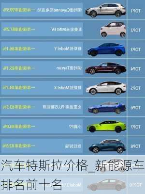 204年汽车市场新风向，特斯拉领衔的新能源汽车报价大全